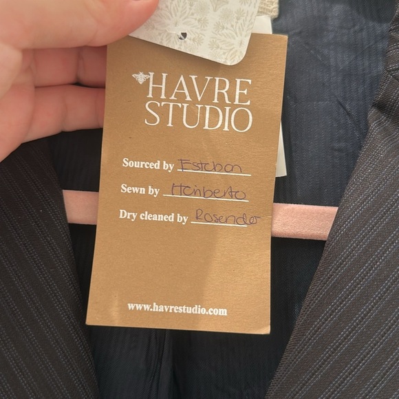 NWT Free People Havre Studio pinstripe blazer size 38 - Picture 11 of 12